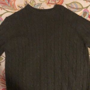 Large, green, croft & barrow knit sweater